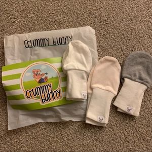 Crummy Bunny Baby Mittens (Set of 3) NWOT